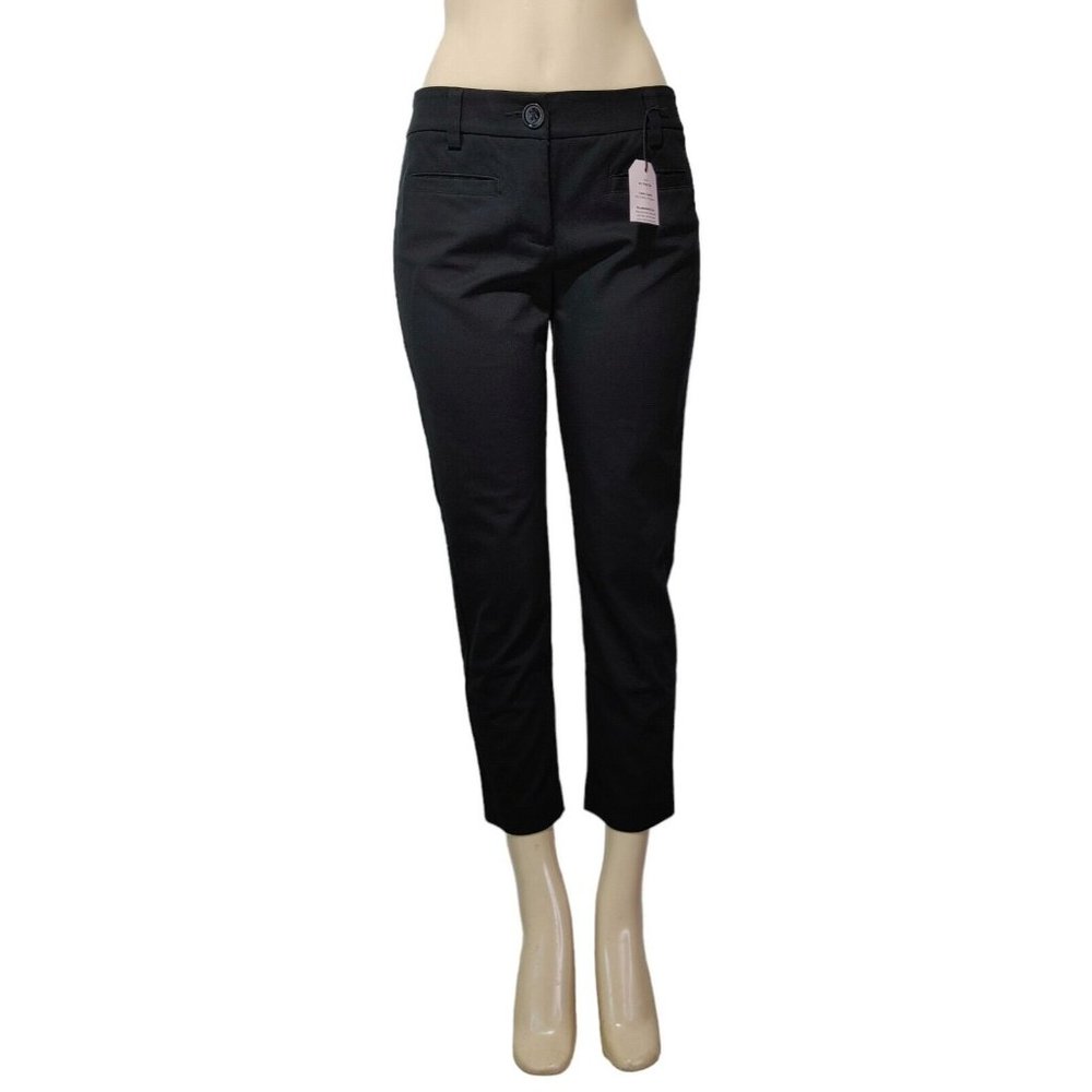 Black Women's Cropped Dress Pants